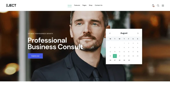Eject | Web Studio & Creative Agency WordPress Theme — interior page design