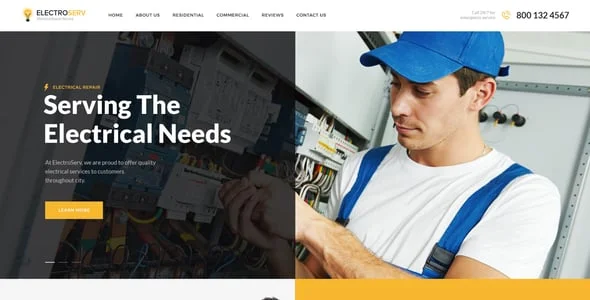 ElectroServ | Fixing & Repair Service WordPress Theme — blog and article listing