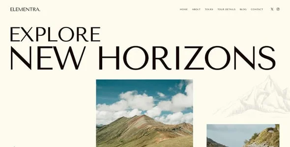 Elementra - 100% Elementor WordPress Theme — design detail view