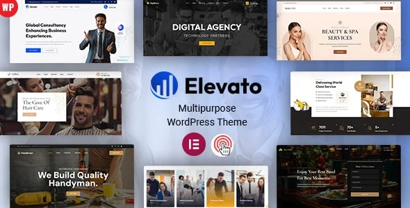 Elevato | Responsive Multipurpose WordPress Theme — homepage layout