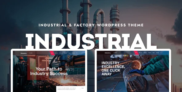 Endustry | Industrial & Factory  WordPress Theme — homepage layout