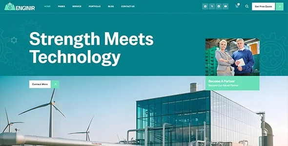Enginir - Industrial & Engineering Multipurpose WordPress Theme — interior page design