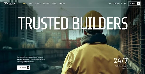 Enginix - Construction & Building WordPress Theme — single post layout