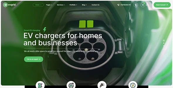 EVgrid - EV Charging Station WordPress Theme — blog and article listing