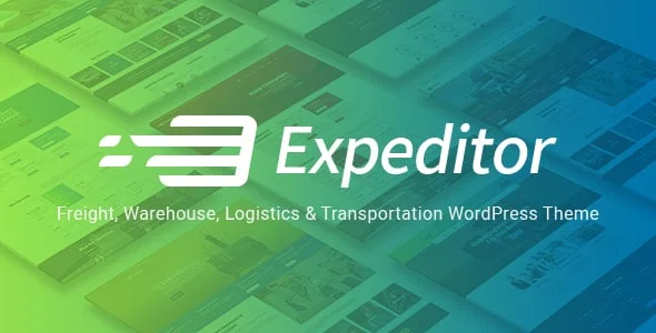Expeditor - Logistics & Transportation WordPress Theme — homepage layout