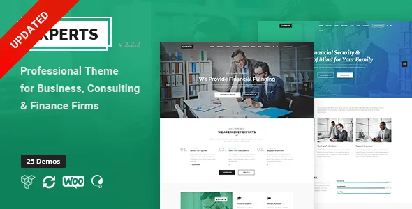 Experts - Business Professional Theme For Finance Firms — homepage layout