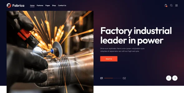 Fabrica - Industrial & Engineering Factory Theme — blog and article listing