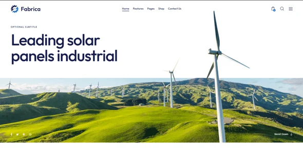 Fabrica - Industrial & Engineering Factory Theme — design detail view