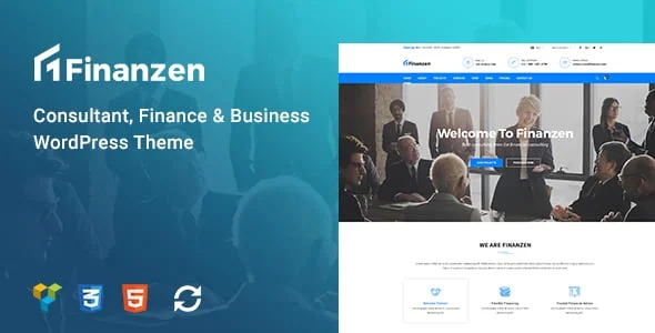 Finanzen - Consultant, Finance & Business WordPress Theme — homepage layout