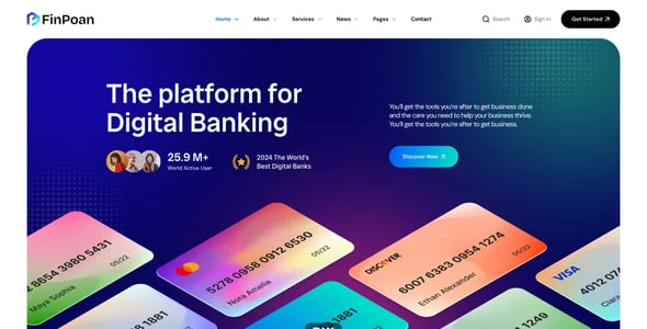 FinPoan - Fintech, Banking and Finance WordPress Theme — blog and article listing