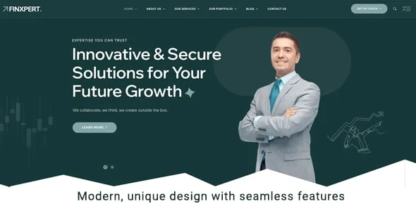 Finxpert - Finance, Consulting & Business WordPress Theme — blog and article listing