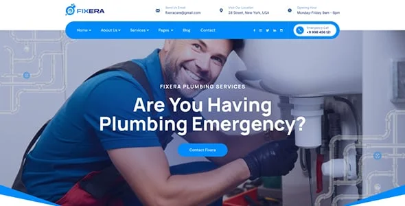 Fixera - Handyman Services WordPress Theme — blog and article listing
