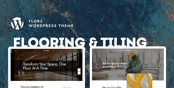 Florz - Flooring & Tiling WordPress Theme — homepage layout