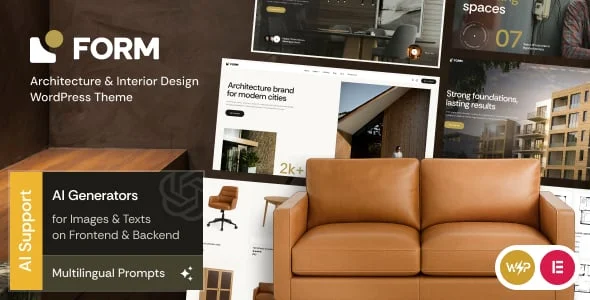 Form - Architecture & Interior Design WordPress Theme — homepage layout