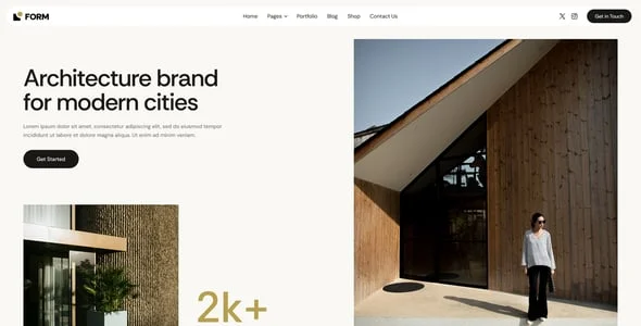 Form - Architecture & Interior Design WordPress Theme — blog and article listing