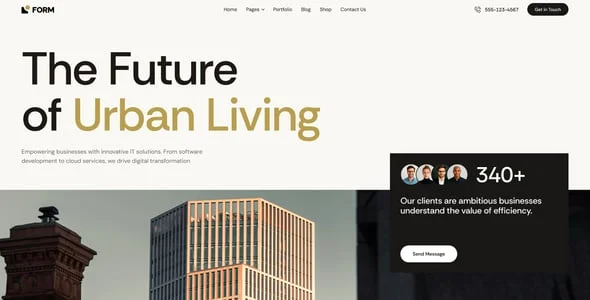 Form - Architecture & Interior Design WordPress Theme — design detail view