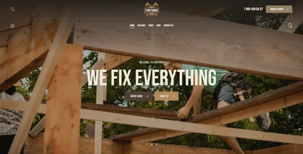 Fortunio - Carpenter, Forestry,  Wood Manufacture WordPress Theme — interior page design