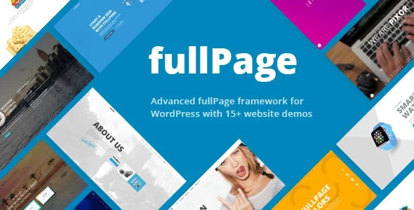 FullPage - Fullscreen One Page Theme — homepage layout