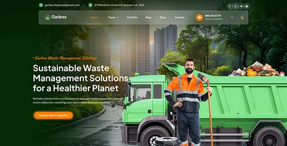 Garbox – Waste Disposal & Recycling WordPress Theme — blog and article listing