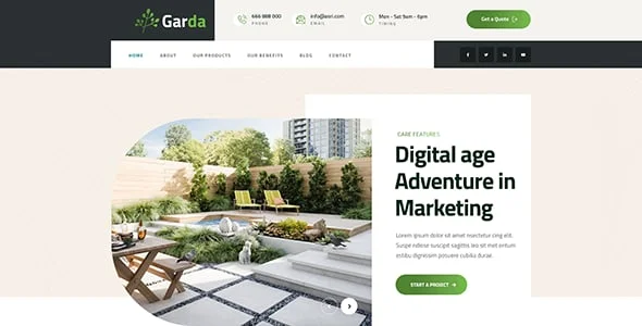 Garda - Gardening WordPress Theme — single post layout