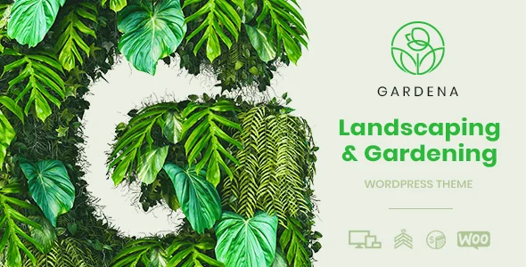 Gardena - Landscaping & Gardening WordPress Theme — homepage layout