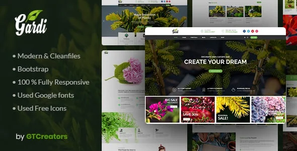 Gardening and Landscaping WordPress Theme - Gardi — homepage layout