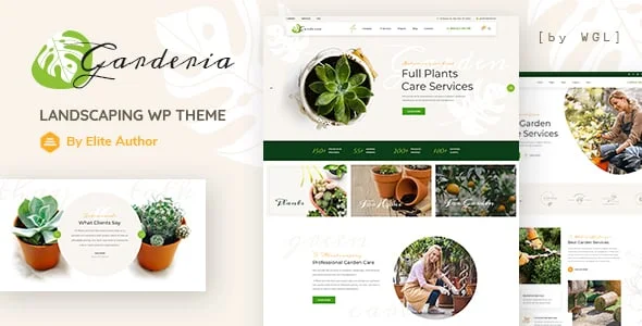 Garderia - Landscaping & Gardening  WordPress Theme — homepage layout