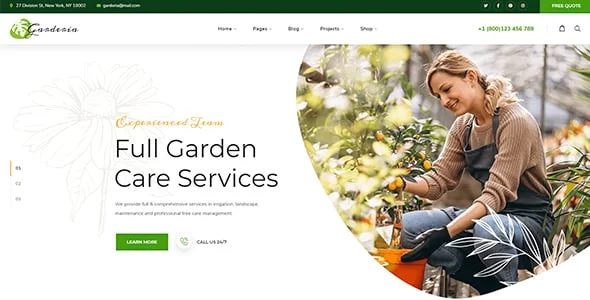 Garderia - Landscaping & Gardening  WordPress Theme — single post layout