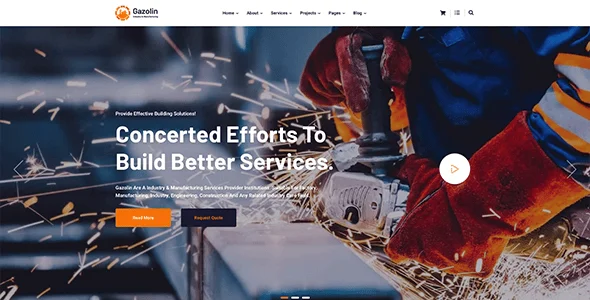Gazolin - Industry & Factory WordPress Theme — interior page design