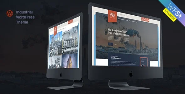 Glax | Industry WordPress Theme — homepage layout