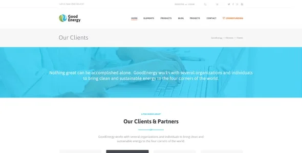 Good Energy - Ecology & Renewable Energy WordPress Theme — design detail view