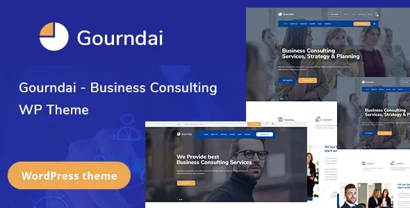 Gourndai - Corporate Agency & Consulting WordPress Theme — homepage layout