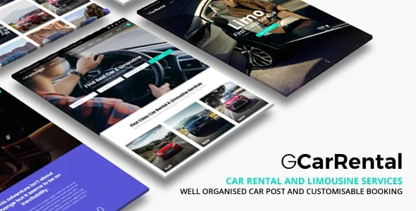 Grand Car Rental | Limousine WordPress — homepage layout