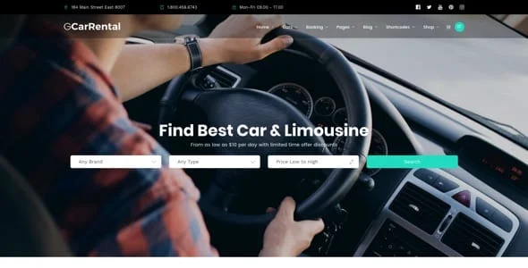 Grand Car Rental | Limousine WordPress — blog and article listing