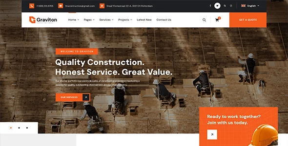 Graviton - Construction WordPress Theme — single post layout