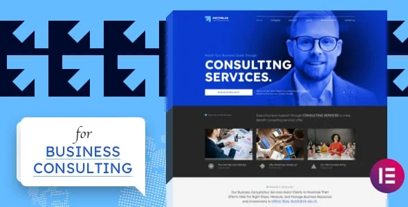 GrowLab - Business Consulting WordPress Theme — homepage layout
