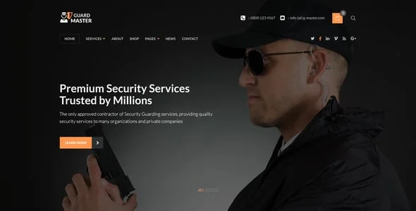 Guard Master - Security Guards WordPress Theme — blog and article listing