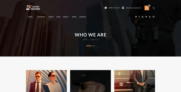 Guard Master - Security Guards WordPress Theme — interior page design