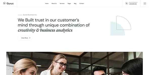 Gurus - Business Consulting WordPress Theme — single post layout