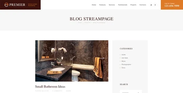 Hampton | Home Design and Renovation WordPress Theme — interior page design