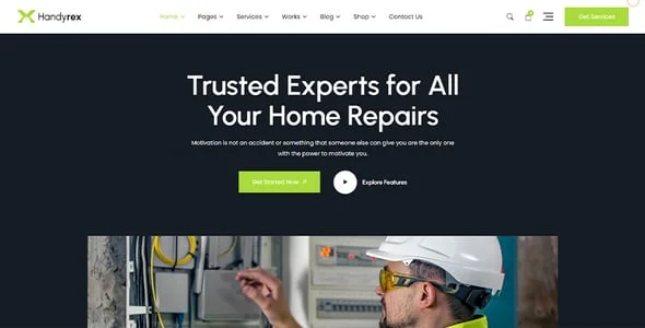 Handyrex - Handyman Services & Repair WordPress Theme — interior page design