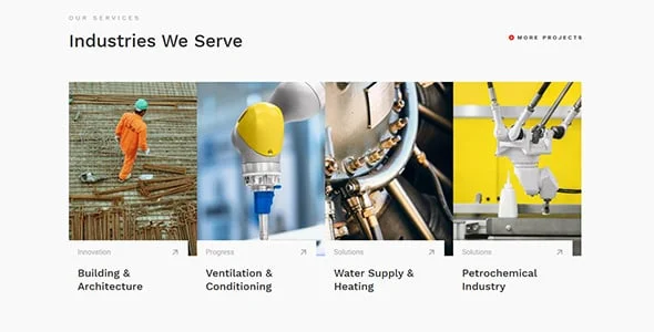 Heavy - Construction and Industrial WordPress Theme — blog and article listing