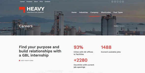 Heavy - Construction and Industrial WordPress Theme — single post layout