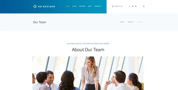 HR Advisor | Human Resources & Recruiting WordPress Theme — interior page design