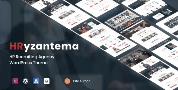 Hryzantema - Human Resources & Recruiting WordPress Theme — homepage layout