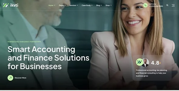 Ikvti – Accounting and Finance WordPress Theme — blog and article listing