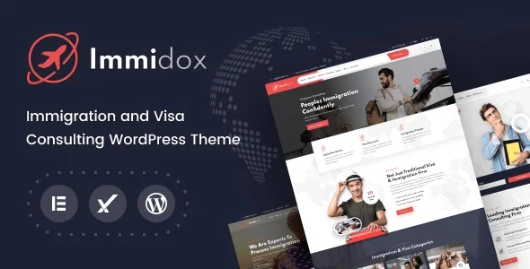 Immidox - Immigration and Student consultancy Wordpress Theme + RTL — homepage layout
