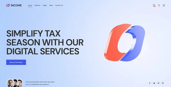 Income - Finance & Consulting Business WordPress Theme — blog and article listing