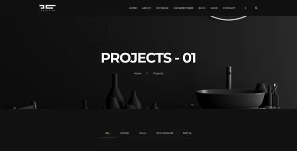 Indochine - Architecture and Interiors WordPress Theme — design detail view