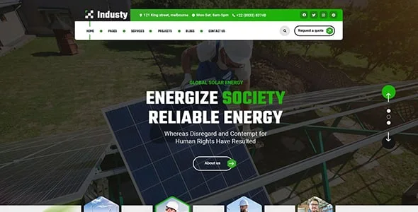 Industio - Industry & Factory WordPress Theme — single post layout